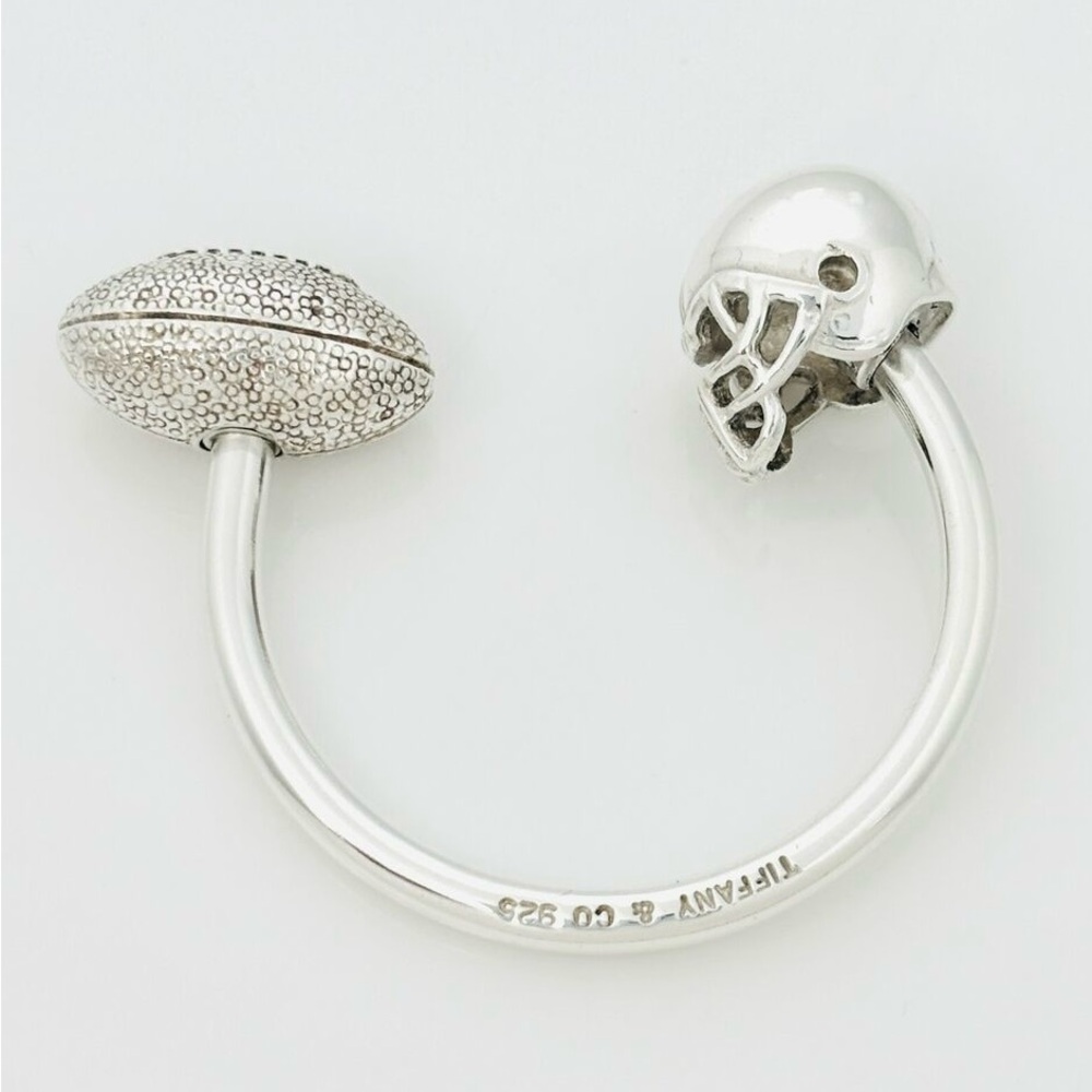 Tiffany & Co. Silver Football Helmet Key Chain